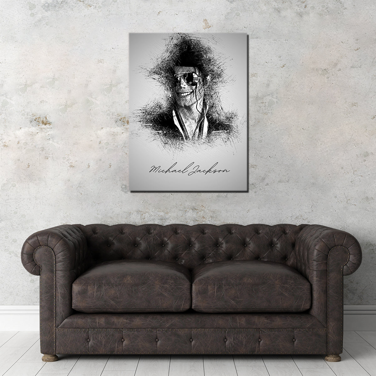 Michael Jackson Sketch Wall Art