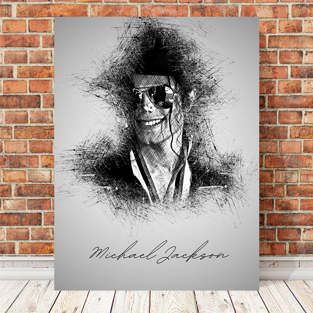 Michael Jackson Sketch Wall Art