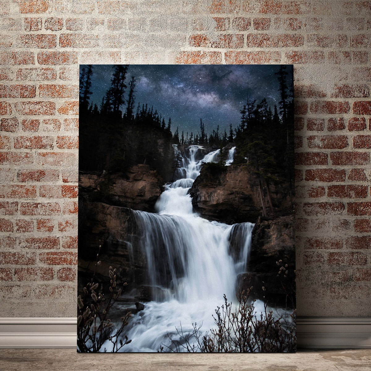 Milky Way Waterfall Wall Art