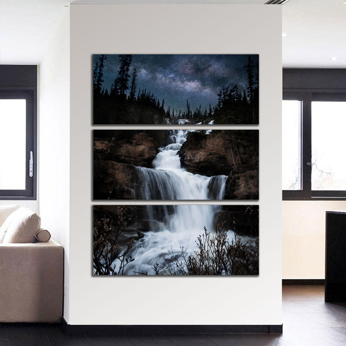 Milky Way Waterfall Wall Art