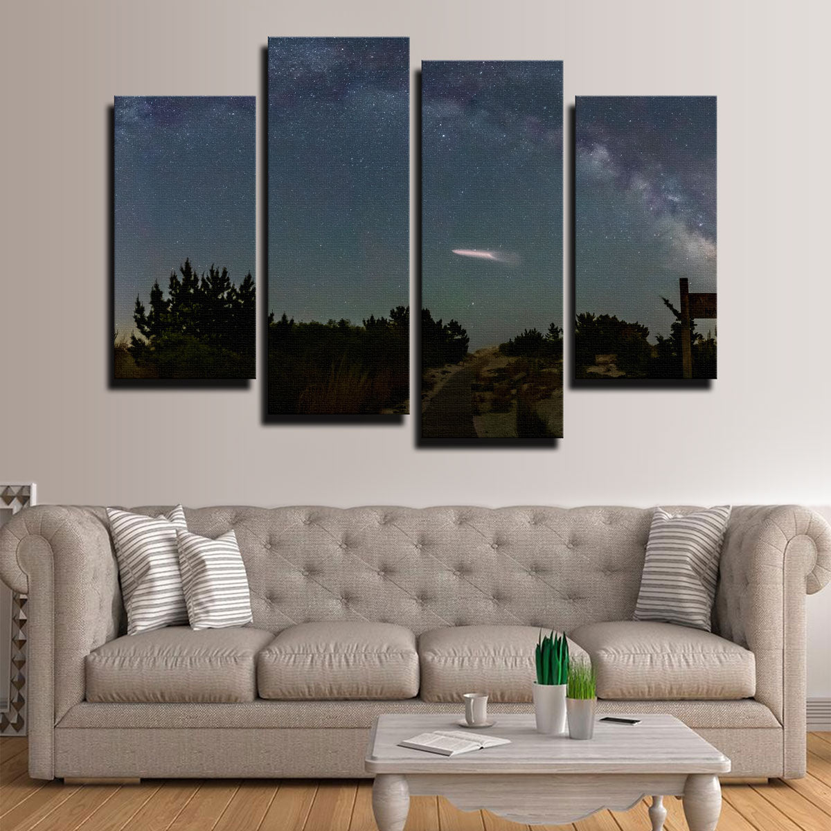 Milky Way and SpaceX Wall Art