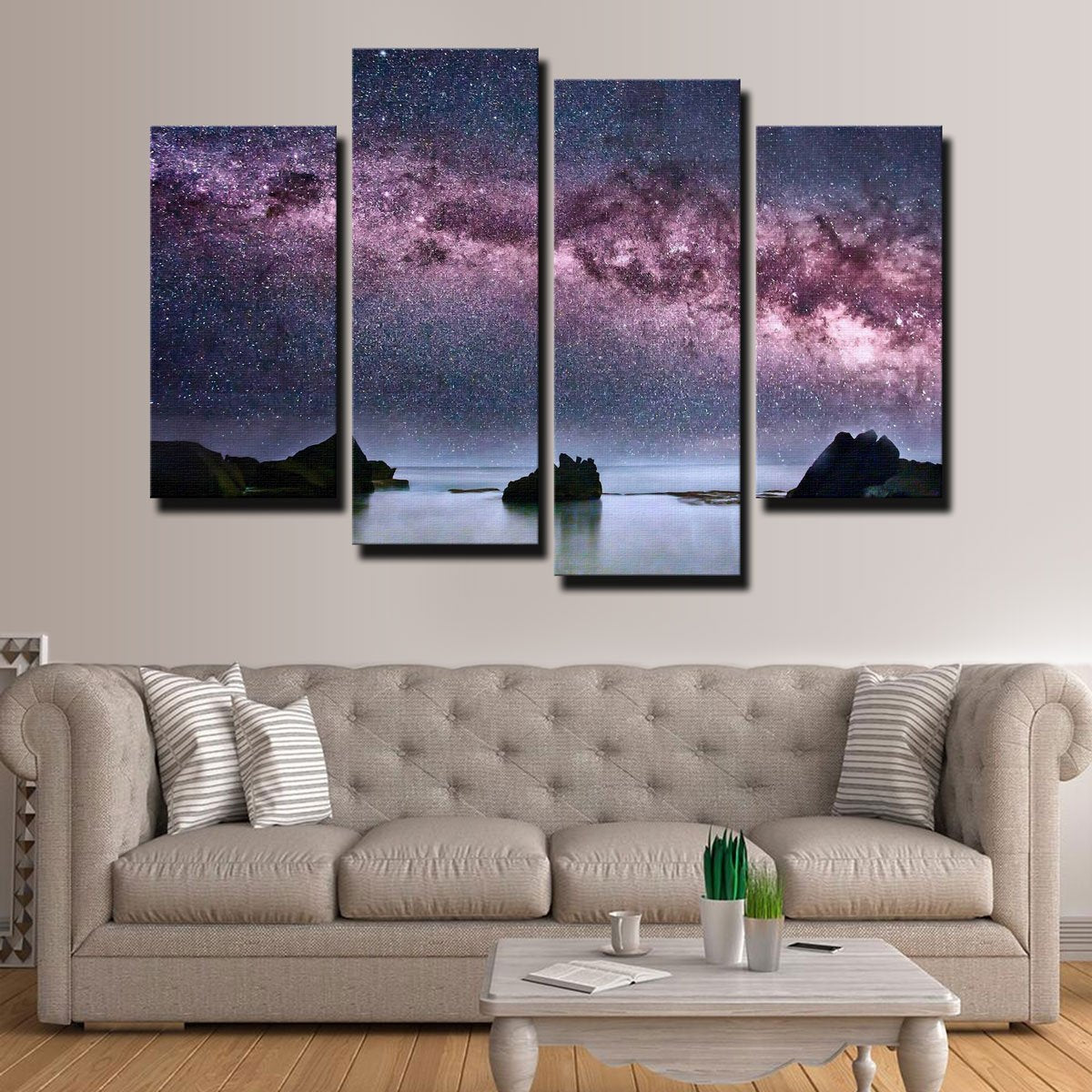 Milky Way Galaxy Canvas Set