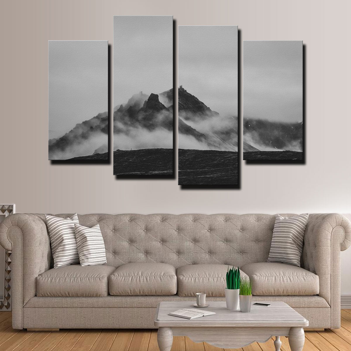 Misty Peaks Wall Art