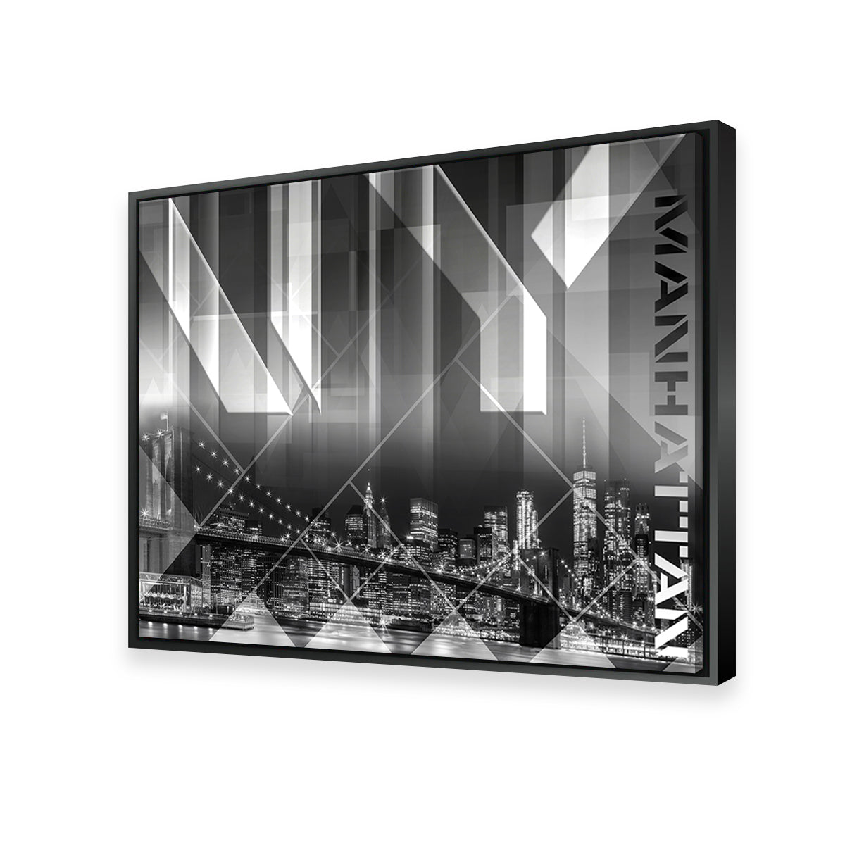 Modern Art Brooklyn Bridge & Skyline Wall Art