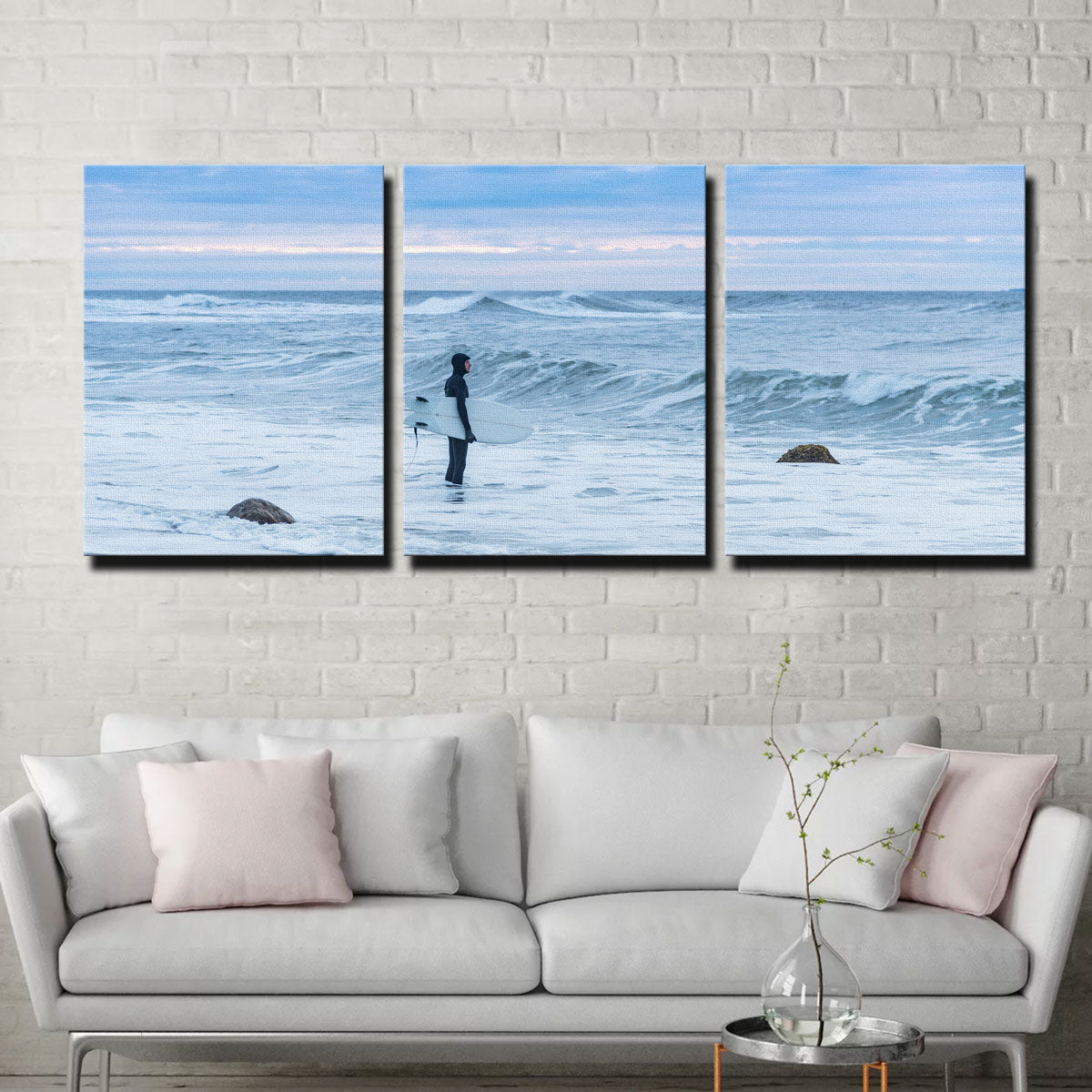Montauk Surfer Canvas Set