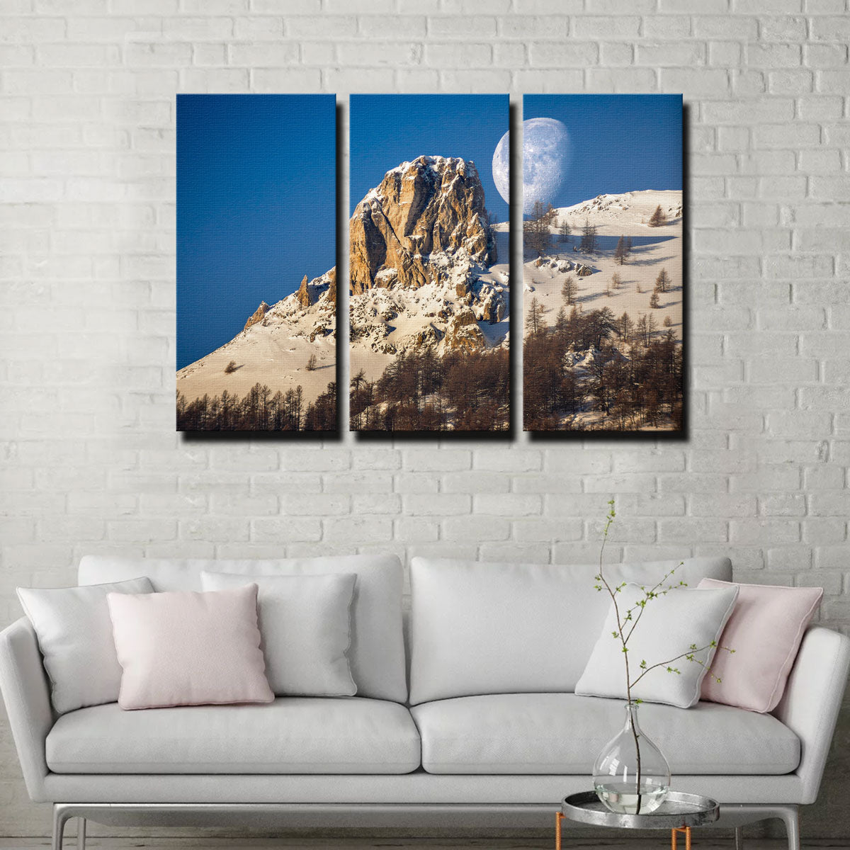 Moon and Mountain Wall Art