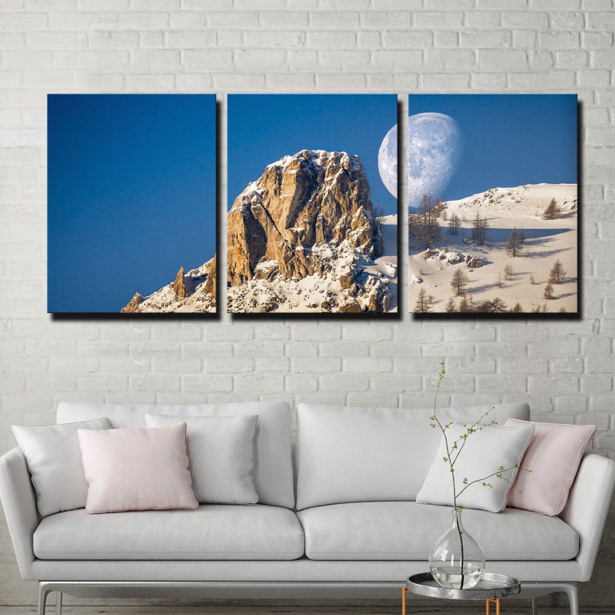 Moon and Mountain Wall Art