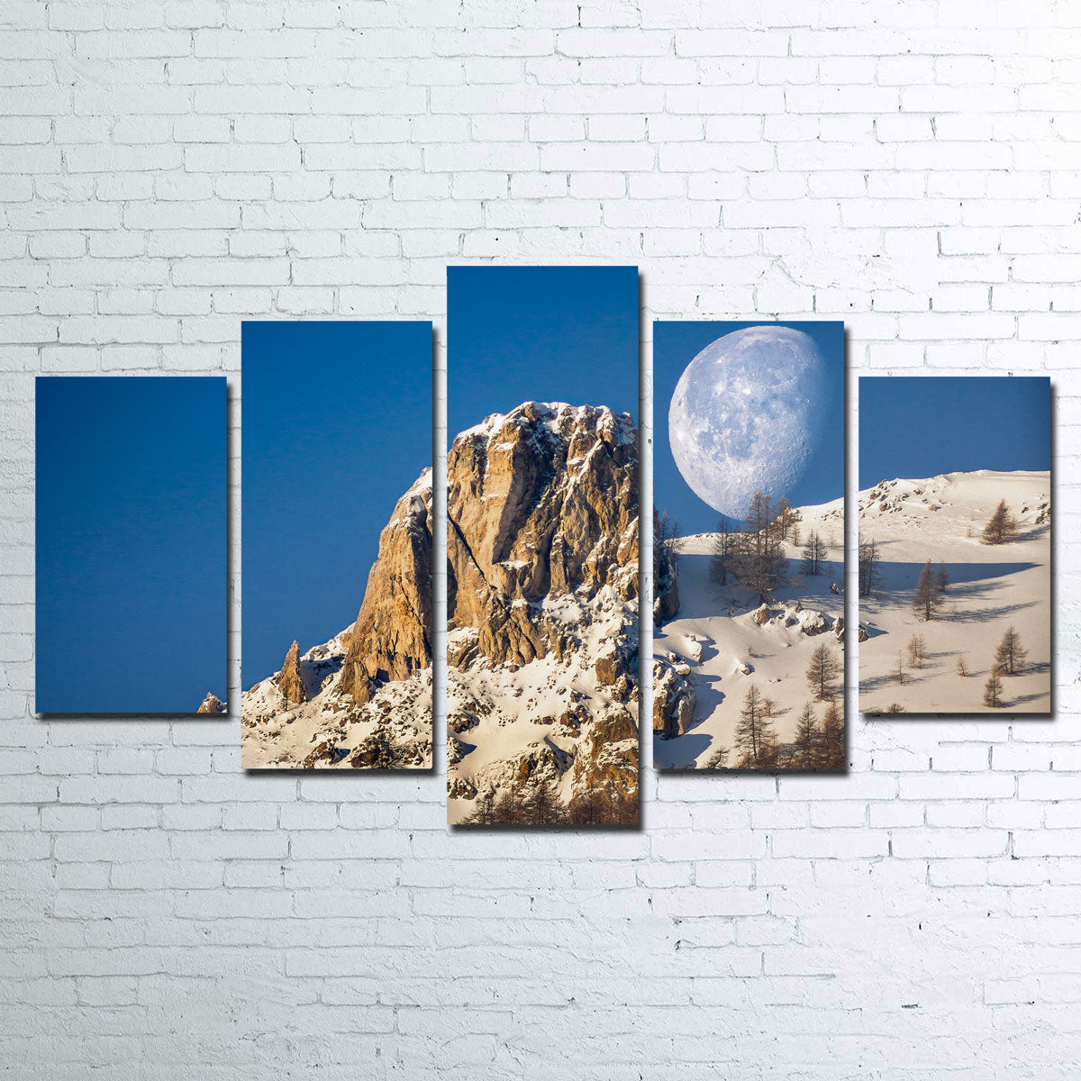 Moon and Mountain Wall Art