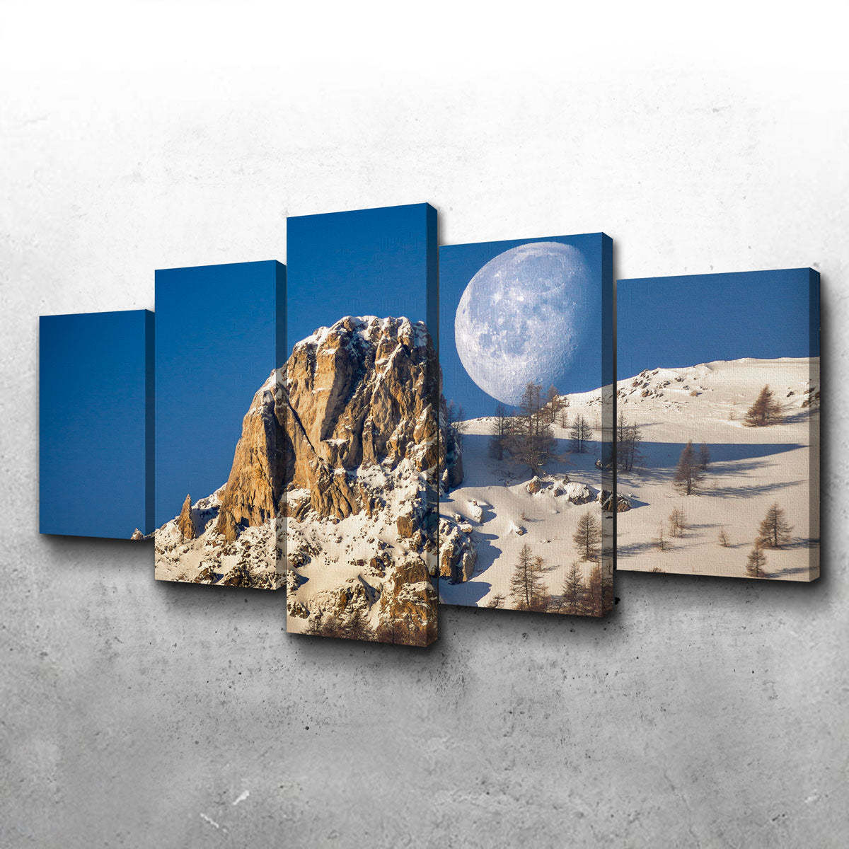 Moon and Mountain Wall Art