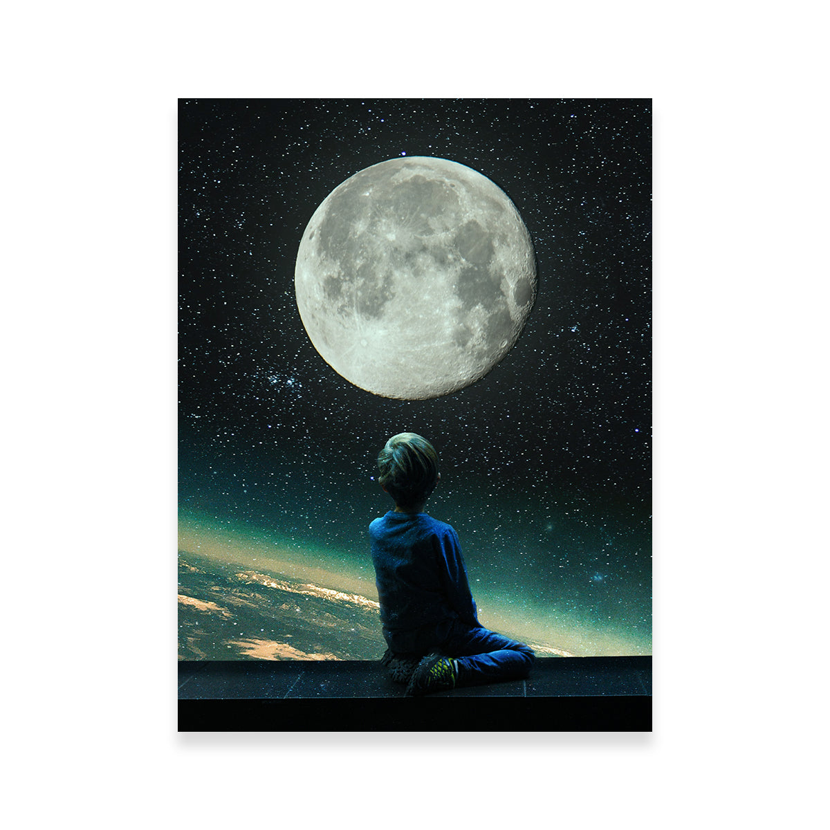 Moon Boy Bocah Wall Art