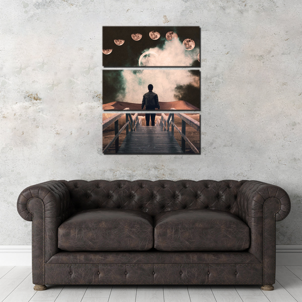 Moon Way Bridge Wall Art