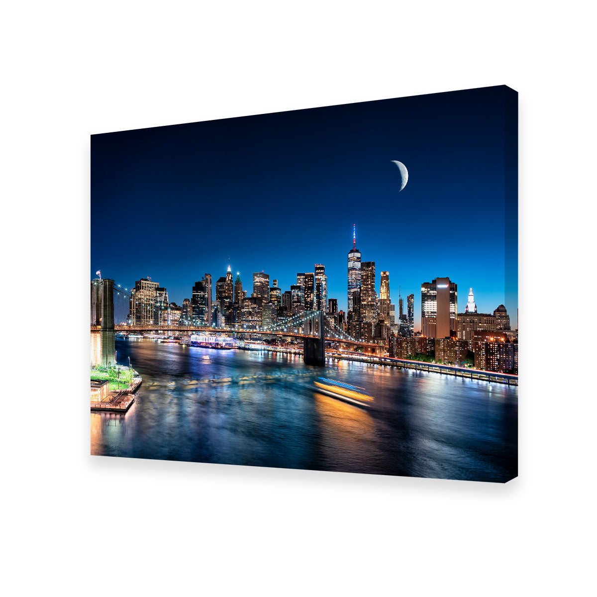 Moonrise In New York Wall Art