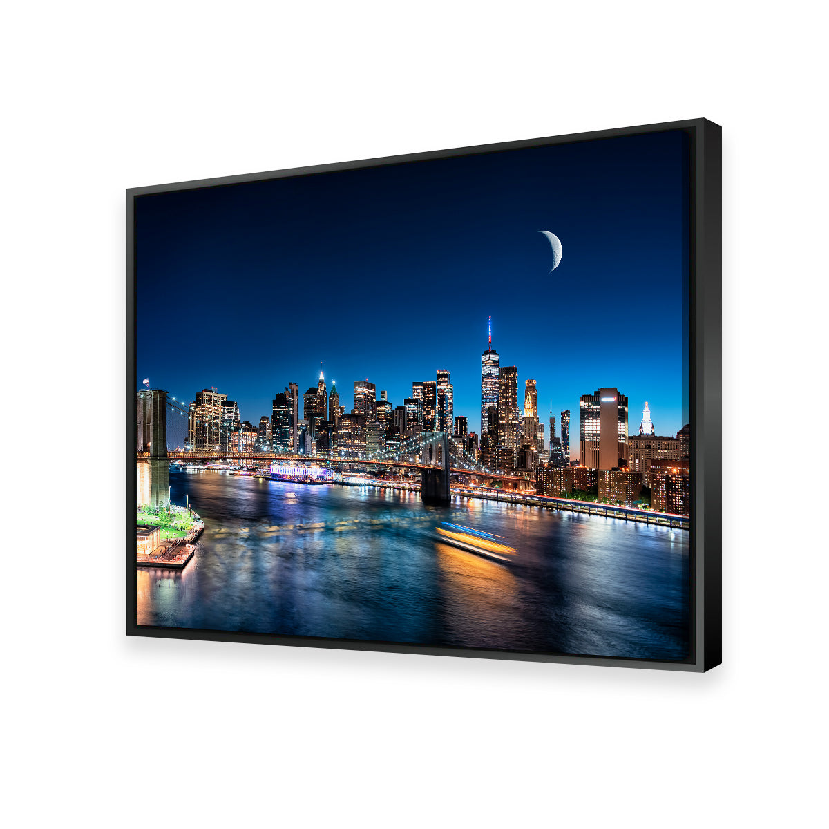 Moonrise In New York Wall Art