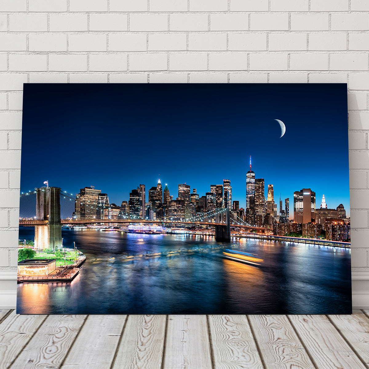 Moonrise In New York Wall Art