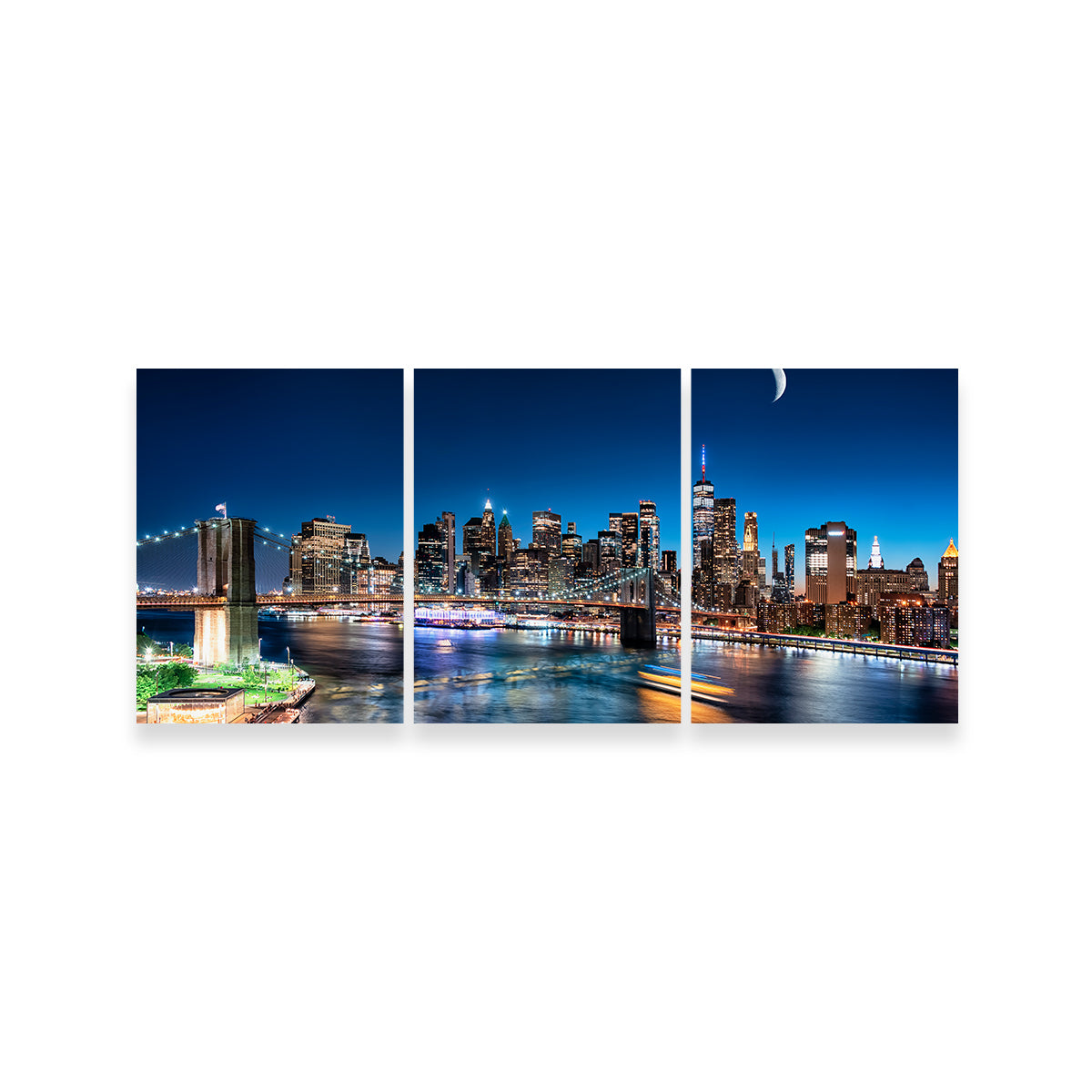 Moonrise In New York Wall Art