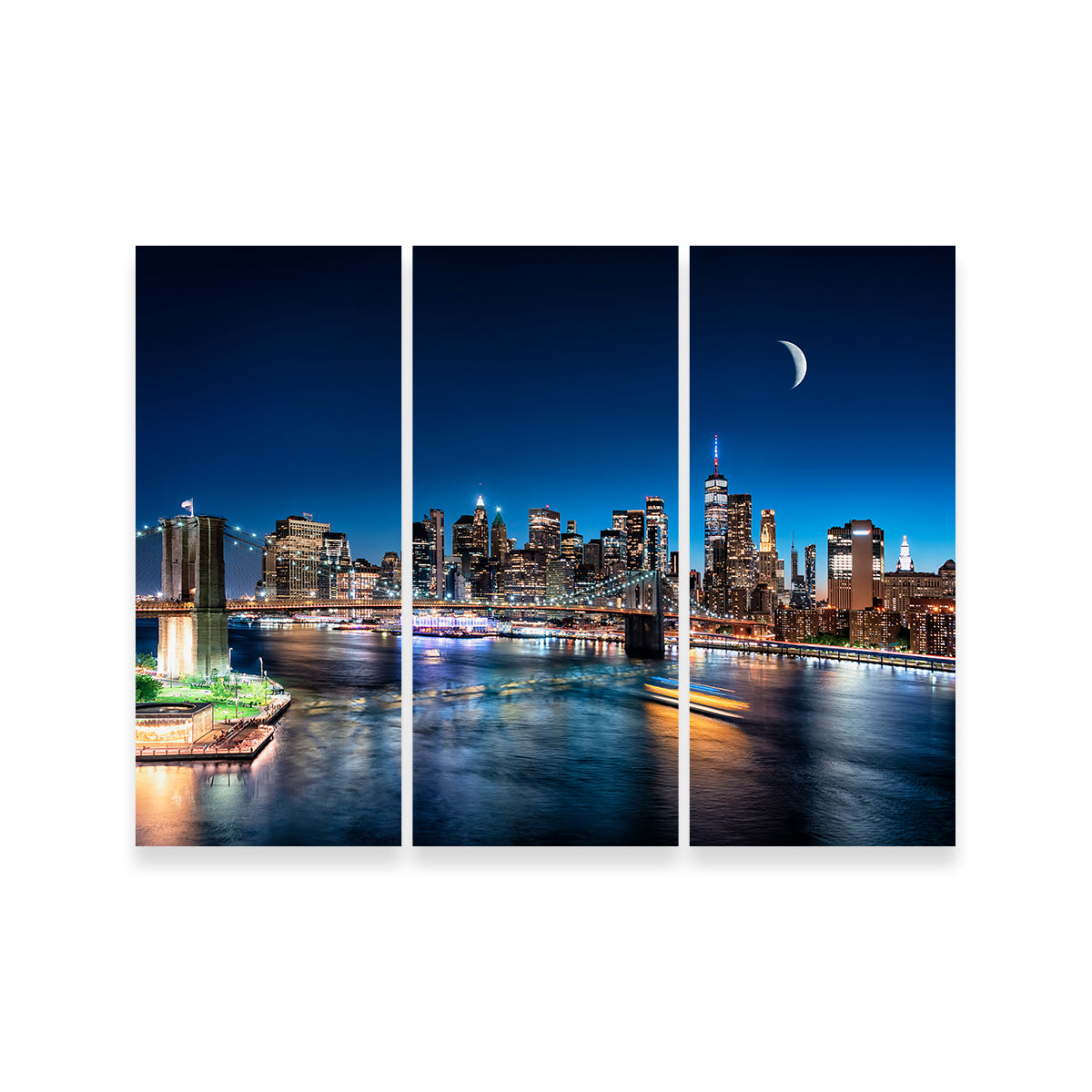 Moonrise In New York Wall Art