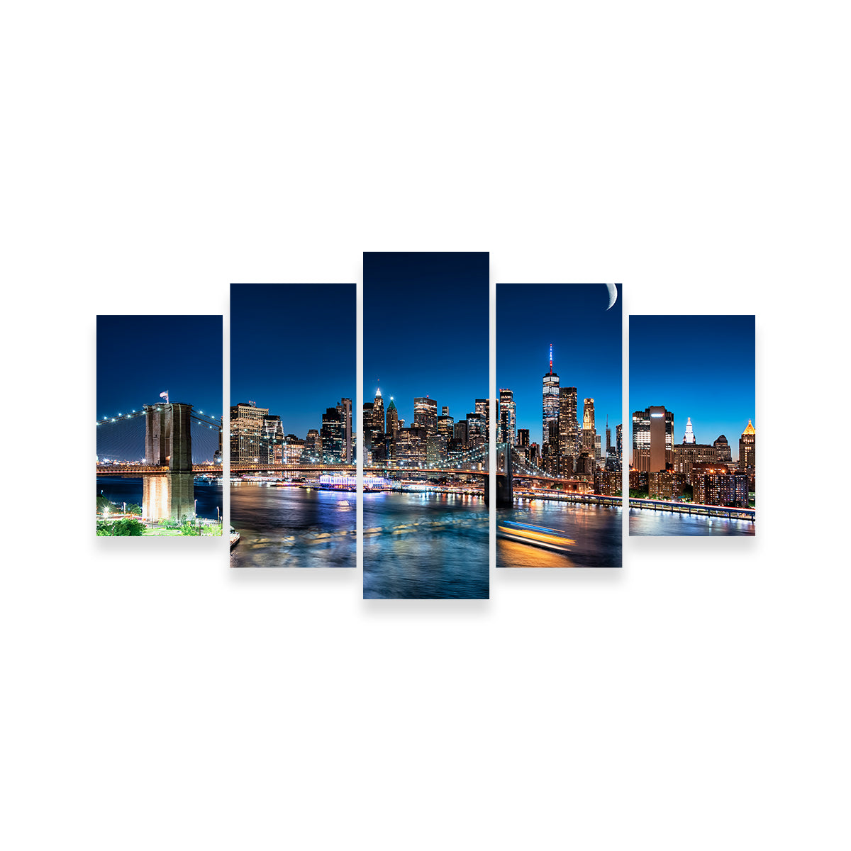 Moonrise In New York Wall Art