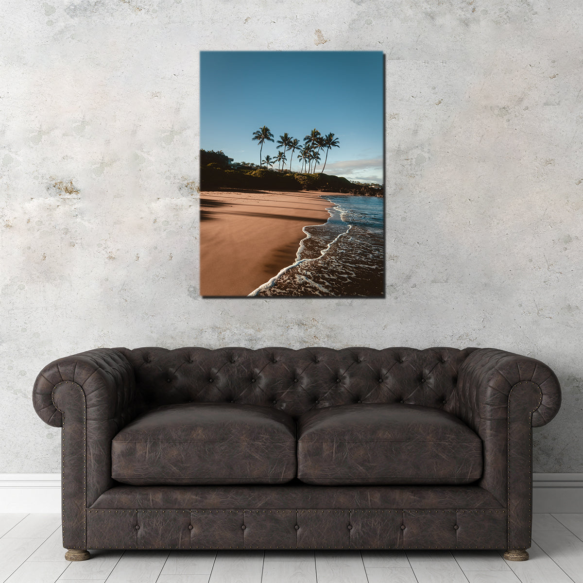 Morning Walk on the Beach Wall Art
