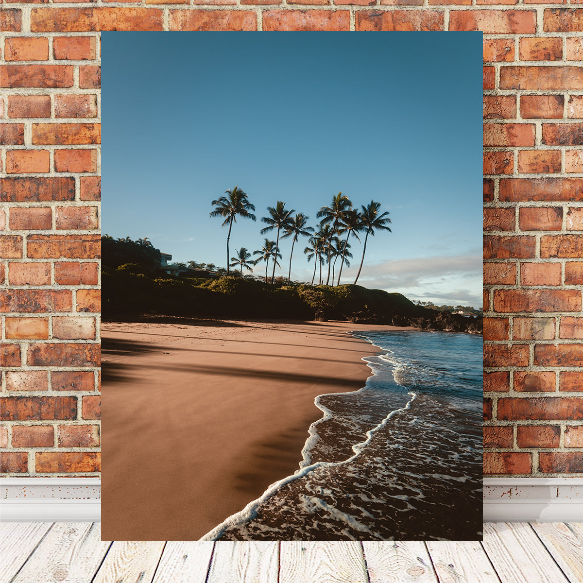 Morning Walk on the Beach Wall Art