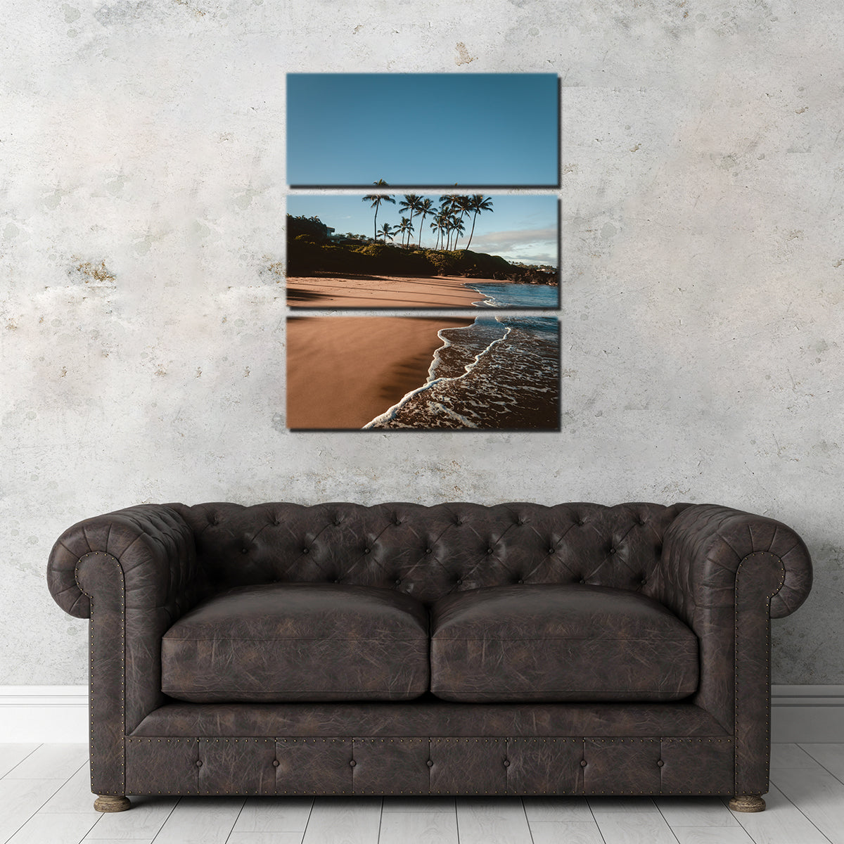 Morning Walk on the Beach Wall Art