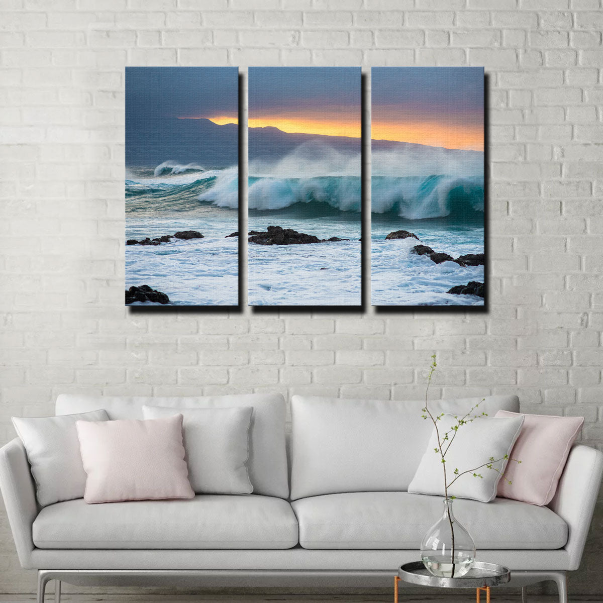Mountains and Waves Wall Art