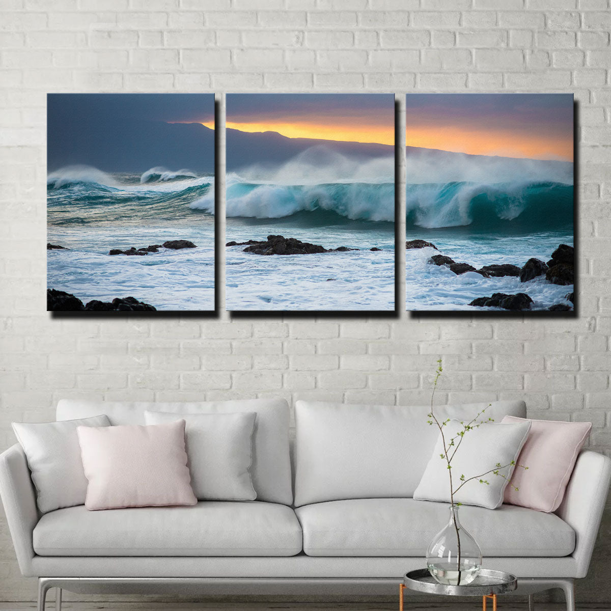 Mountains and Waves Wall Art