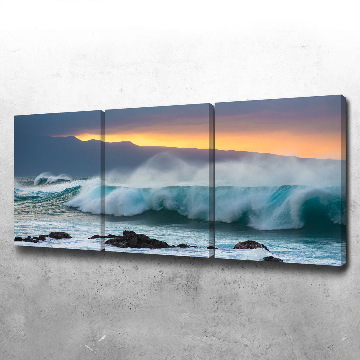 Mountains and Waves Wall Art