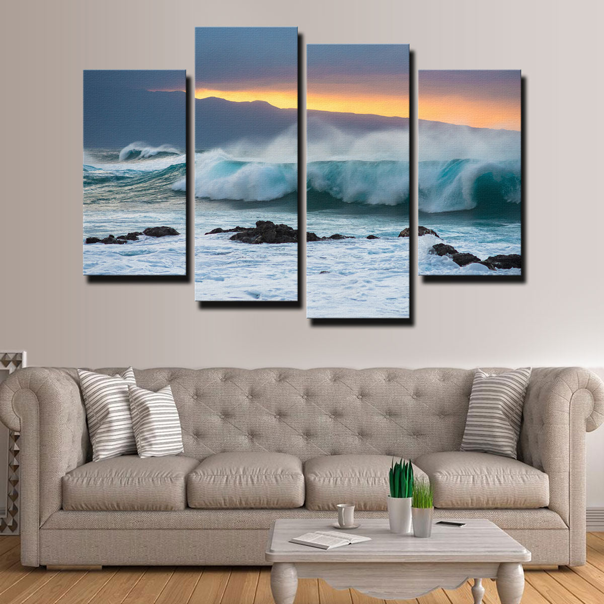 Mountains and Waves Wall Art