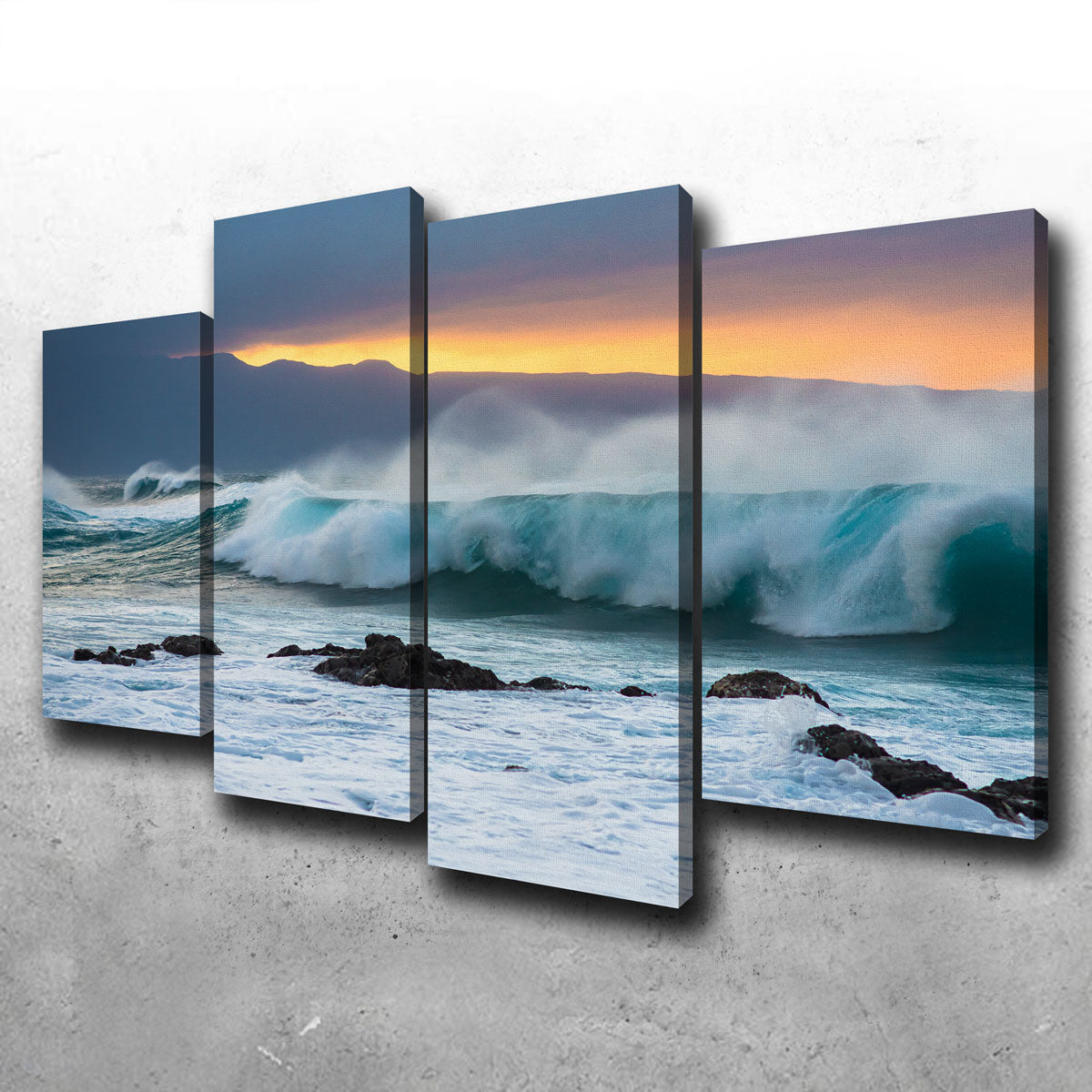 Mountains and Waves Wall Art