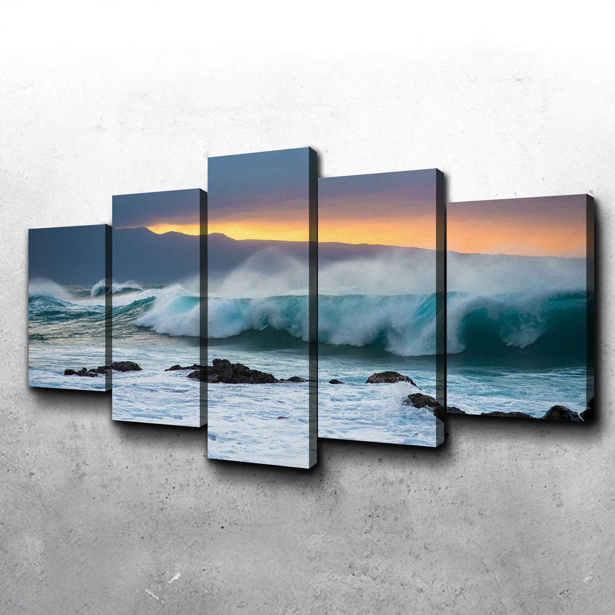 Mountains and Waves Wall Art