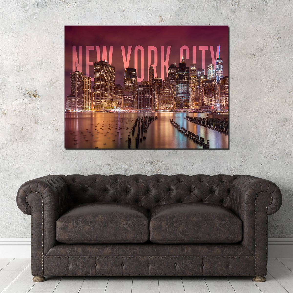 NYC Letters - Night Wall Art