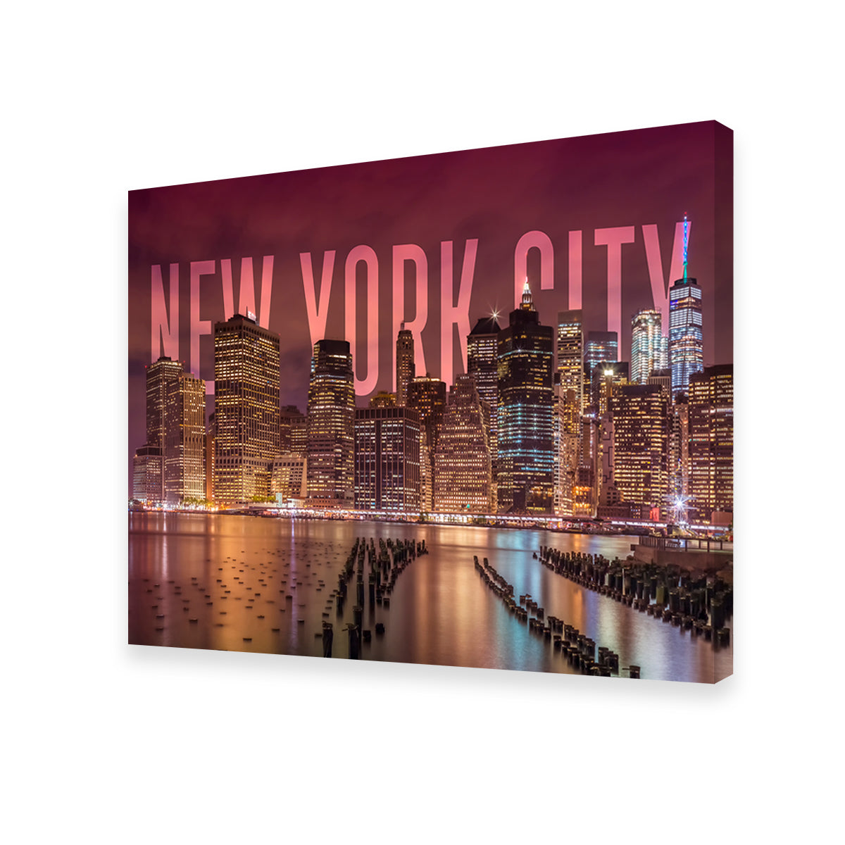 NYC Letters - Night Wall Art