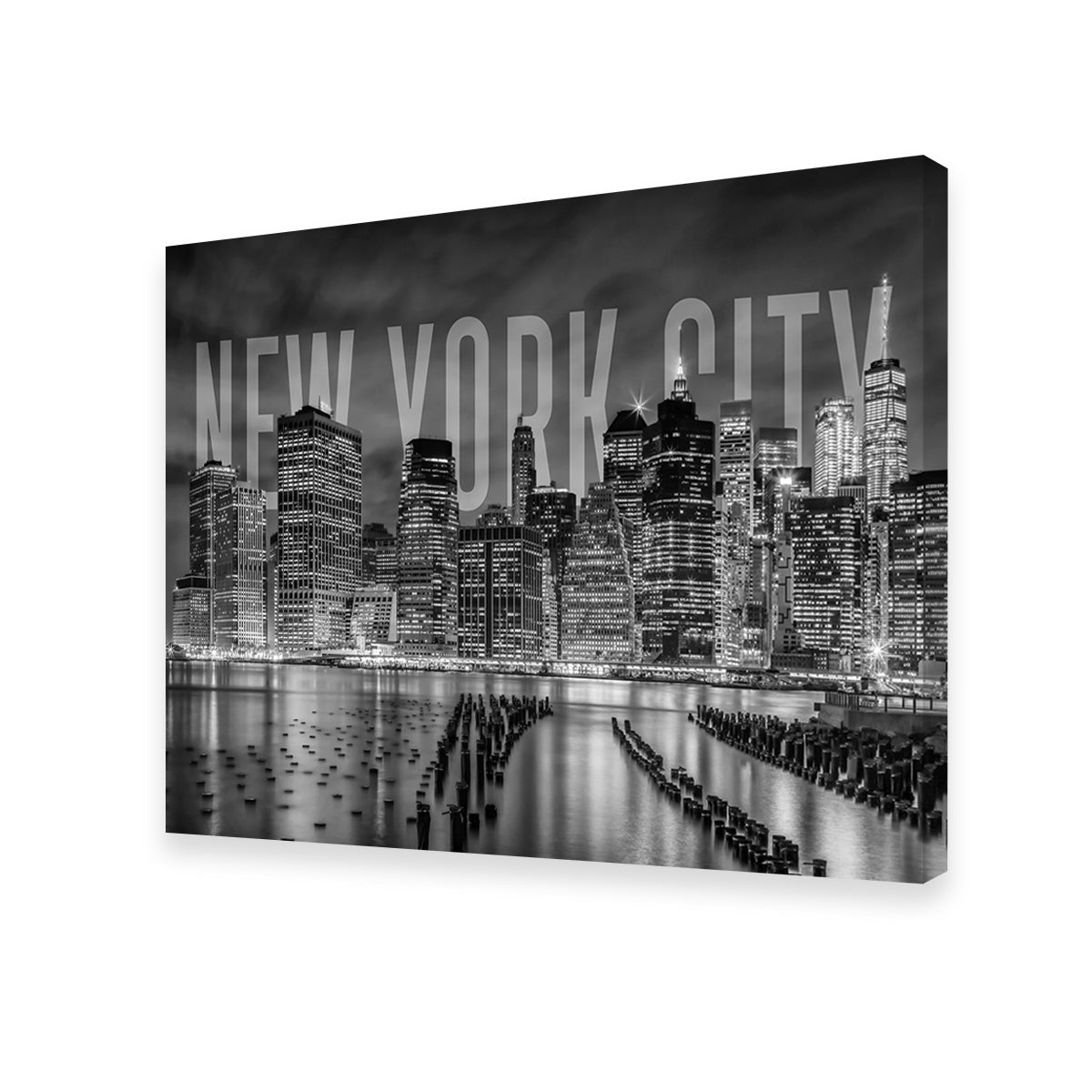 NYC Letters - Black & White Wall Art