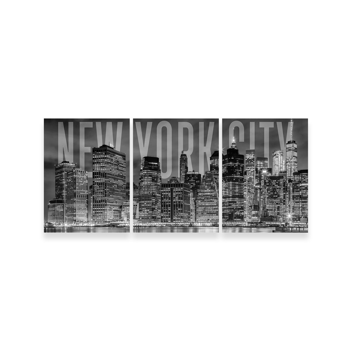 NYC Letters - Black & White Wall Art