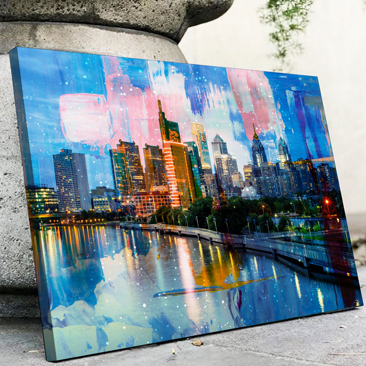 New Philadelphia Skyline Canvas Set