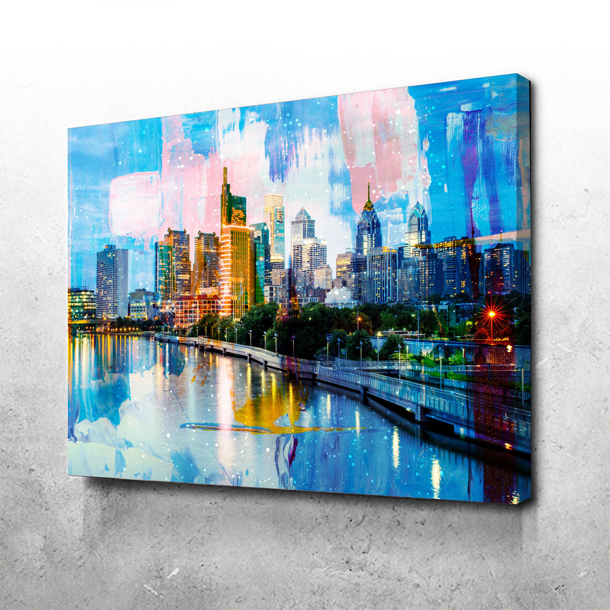 New Philadelphia Skyline Canvas Set