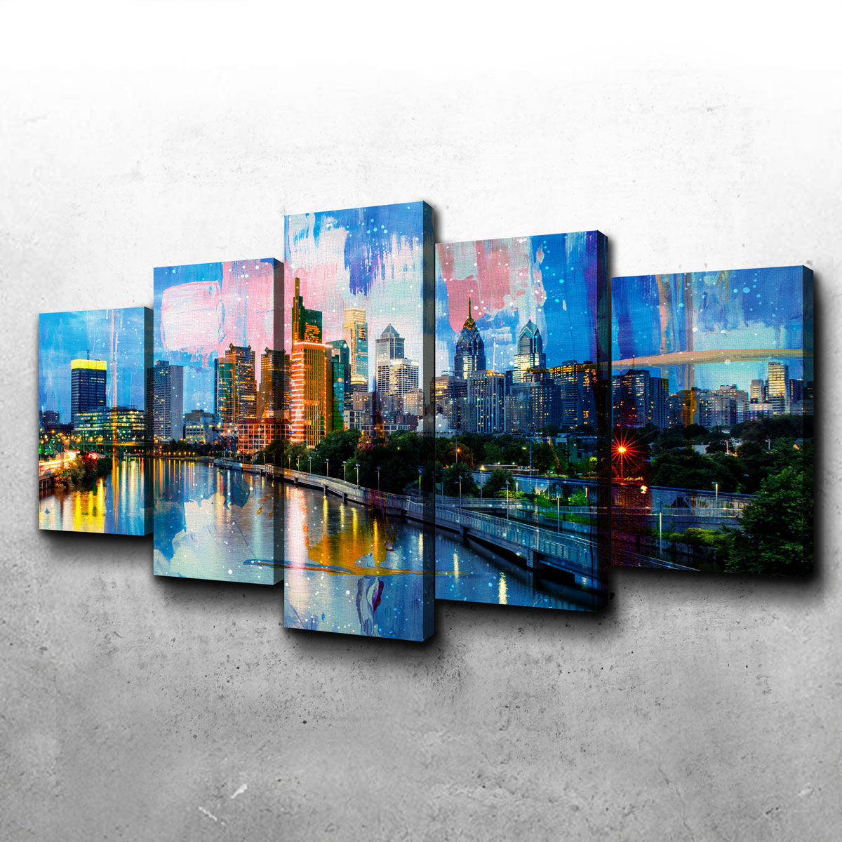 New Philadelphia Skyline Wall Art