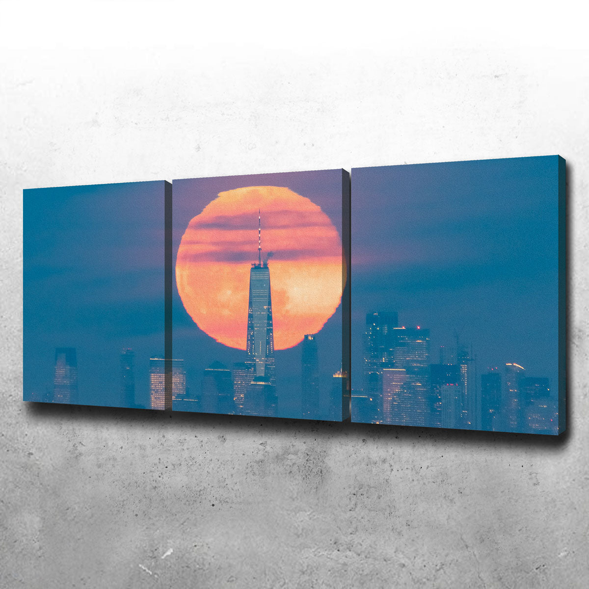 New York Sun Skyline Wall Art