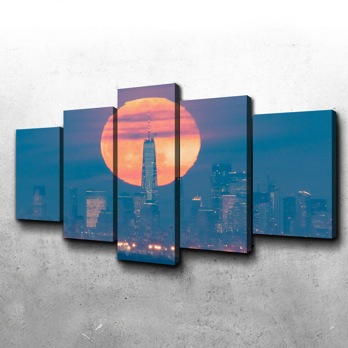 New York Sun Skyline Wall Art