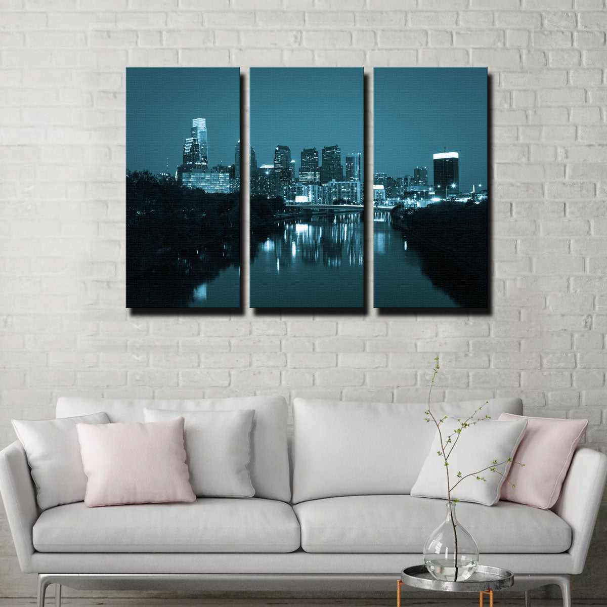 Night View Philadelphia Wall Art