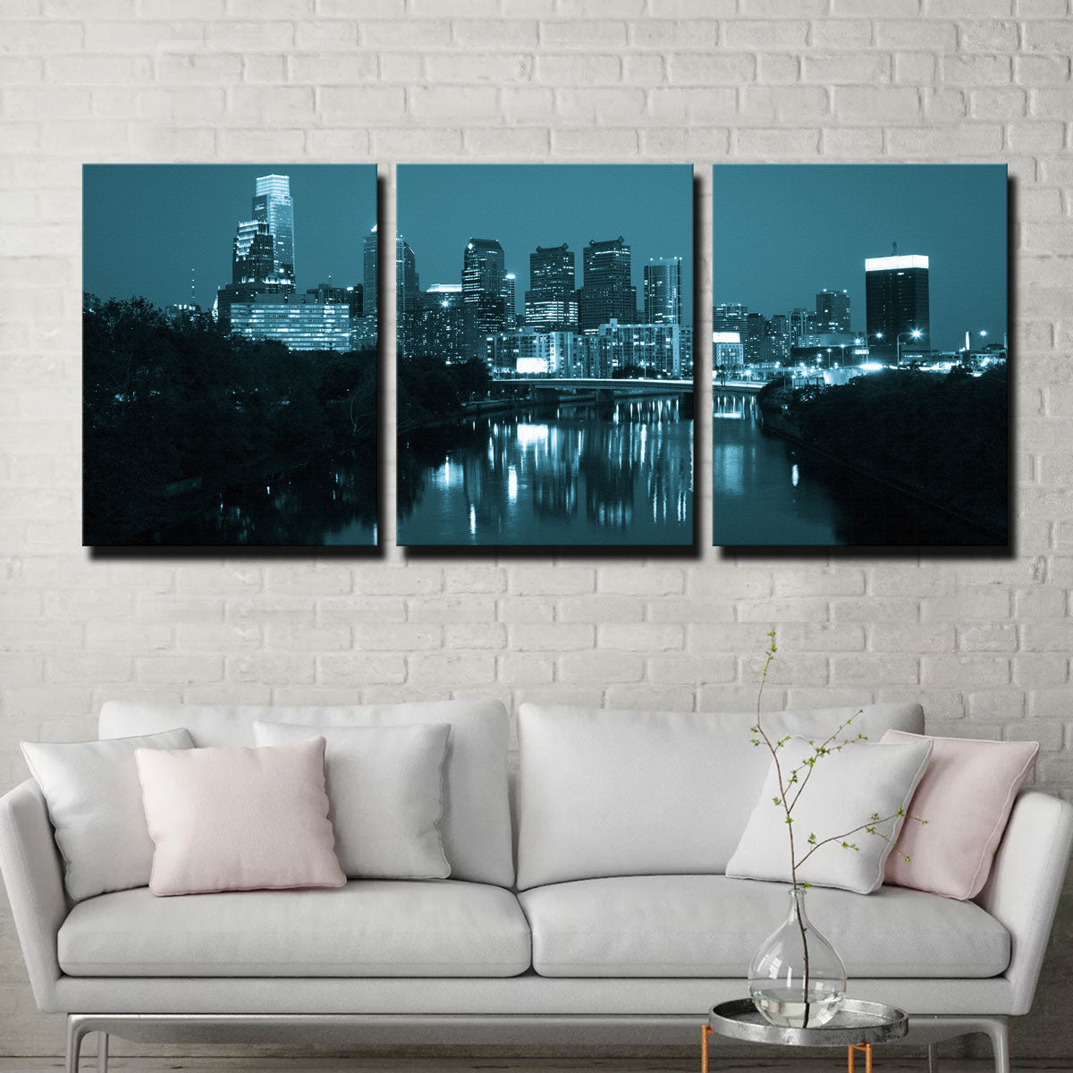 Night View Philadelphia Wall Art