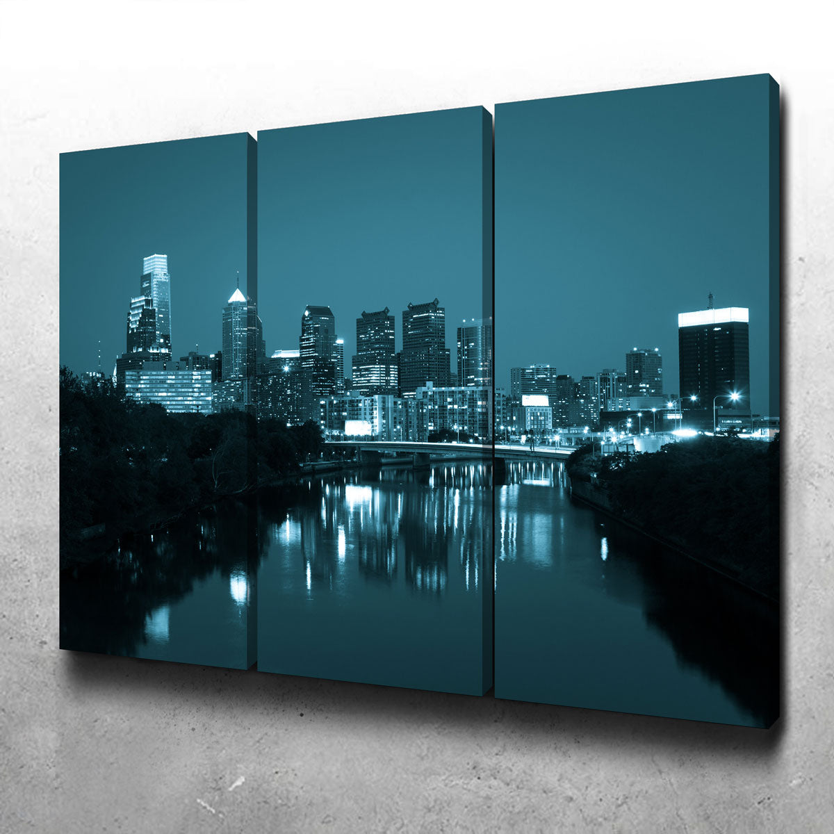 Night View Philadelphia Wall Art