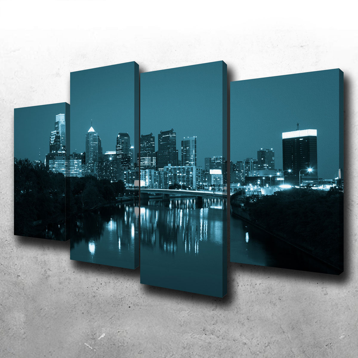 Night View Philadelphia Wall Art