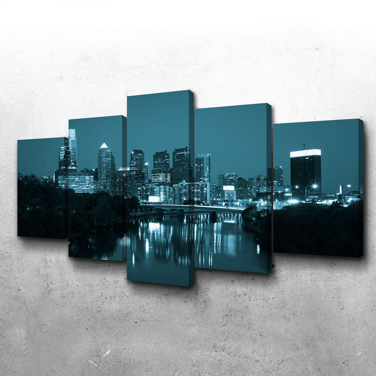 Night View Philadelphia Wall Art