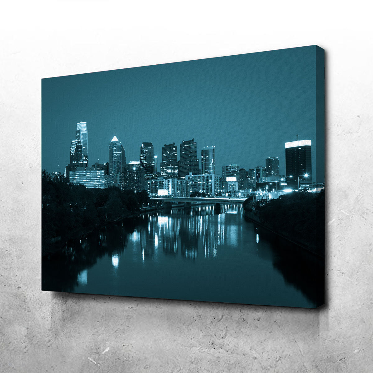 Night View Philadelphia Wall Art