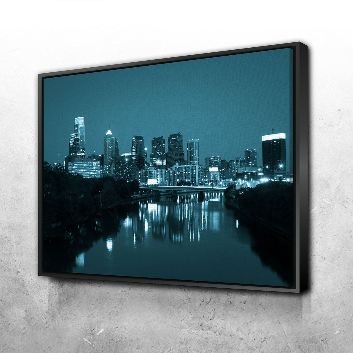 Night View Philadelphia Wall Art