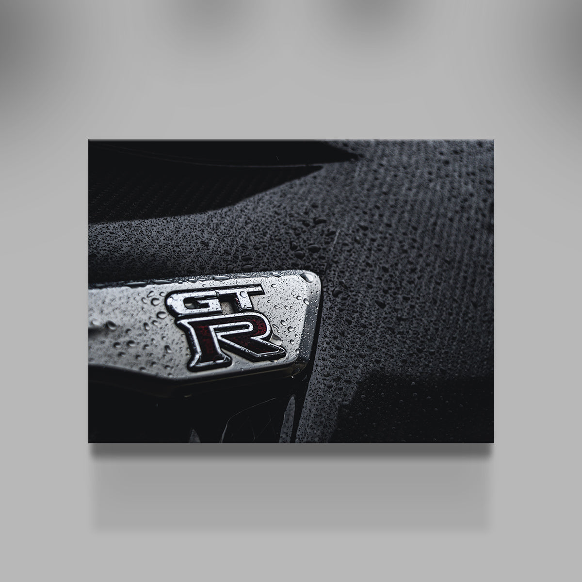 Nissan GTR Rain Drops Wall Art
