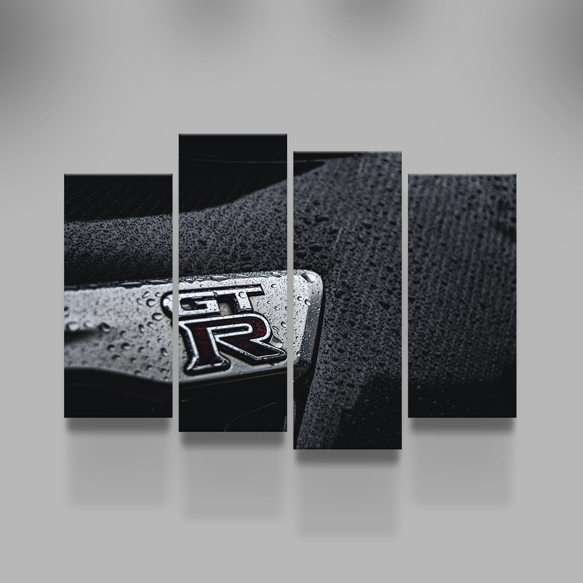 Nissan GTR Rain Drops Wall Art