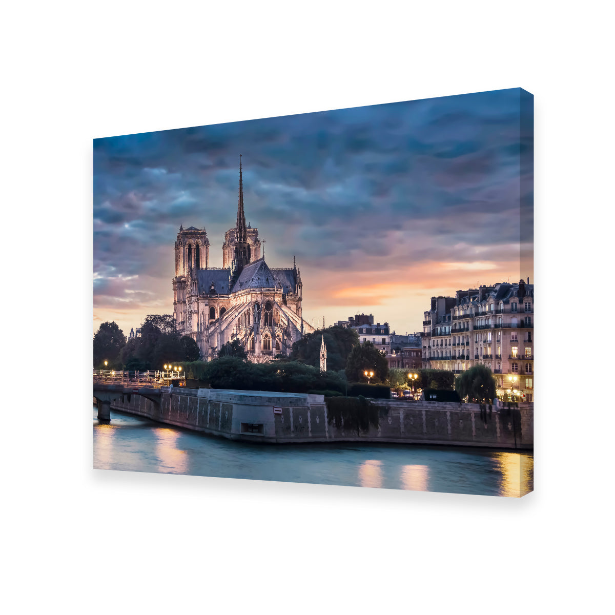 Notre Dame Sunset Wall Art