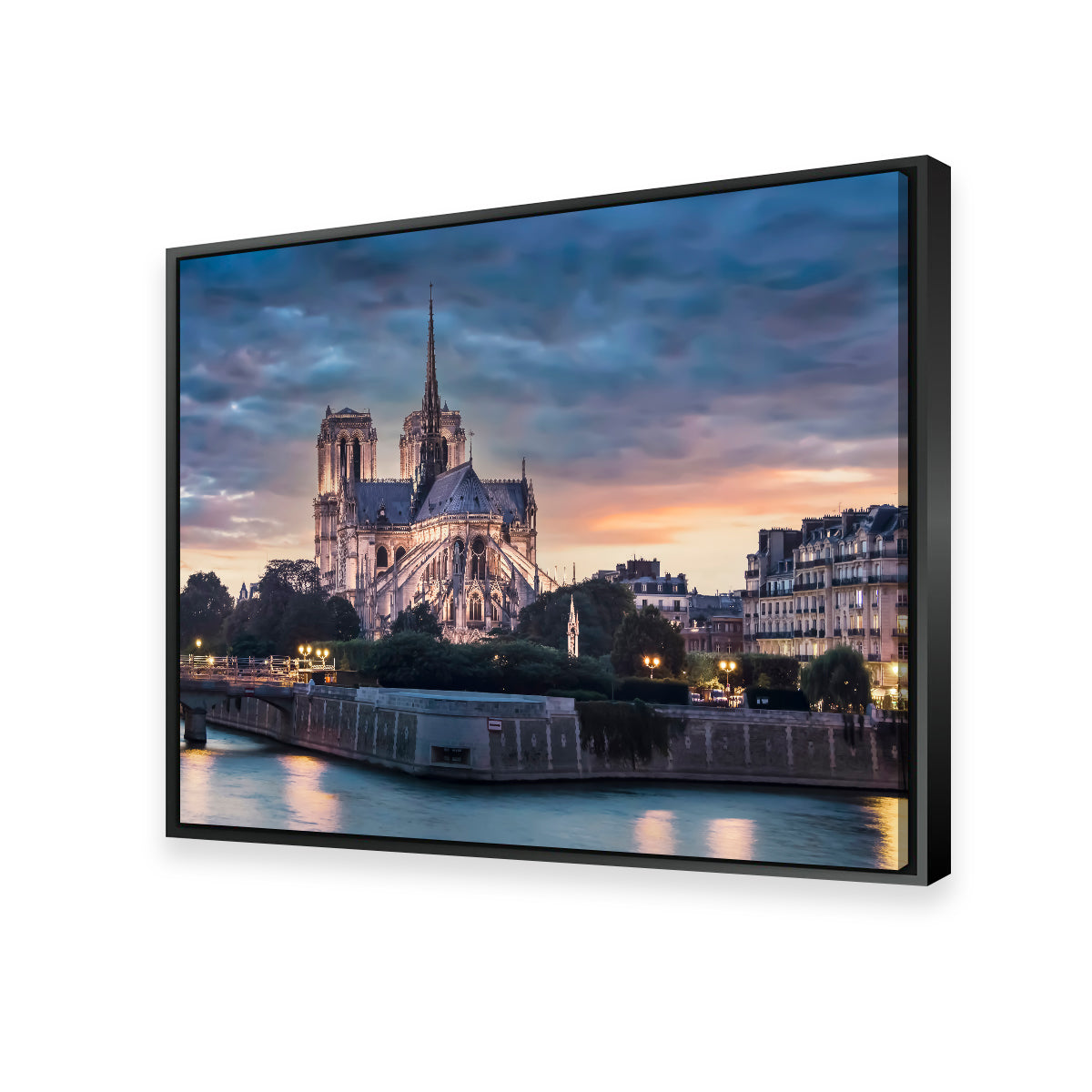 Notre Dame Sunset Wall Art